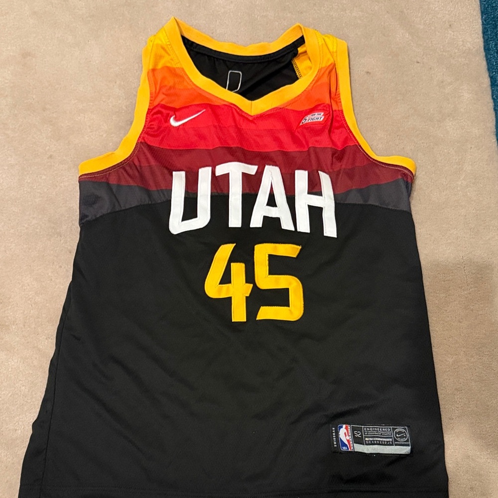 Nike Utah Jersey with Red and Yellow Accents